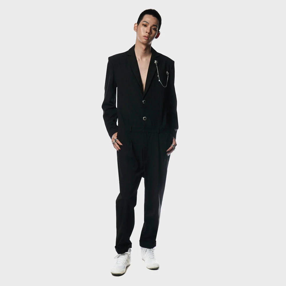 單片裝 Brest 羊毛 斜紋 Taylor 連身褲(UNISEX)_UTP-FJ01