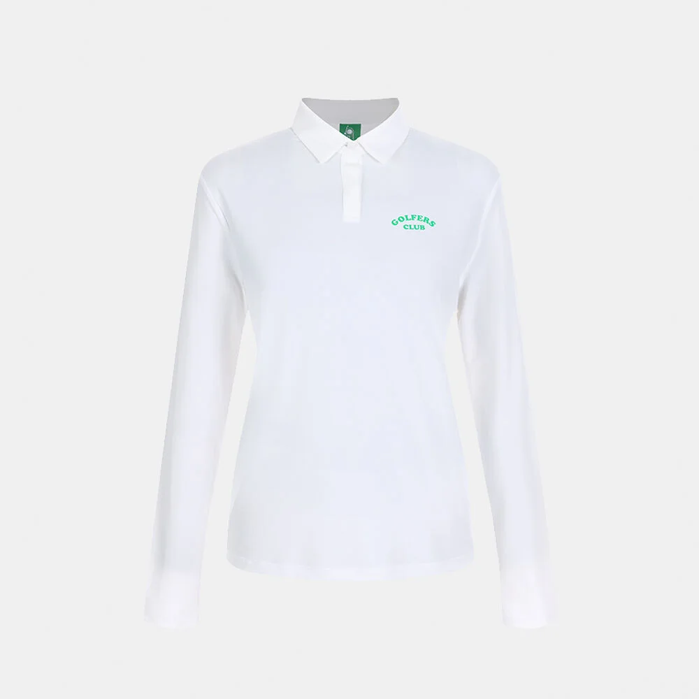ice cool collar T-shirt_white