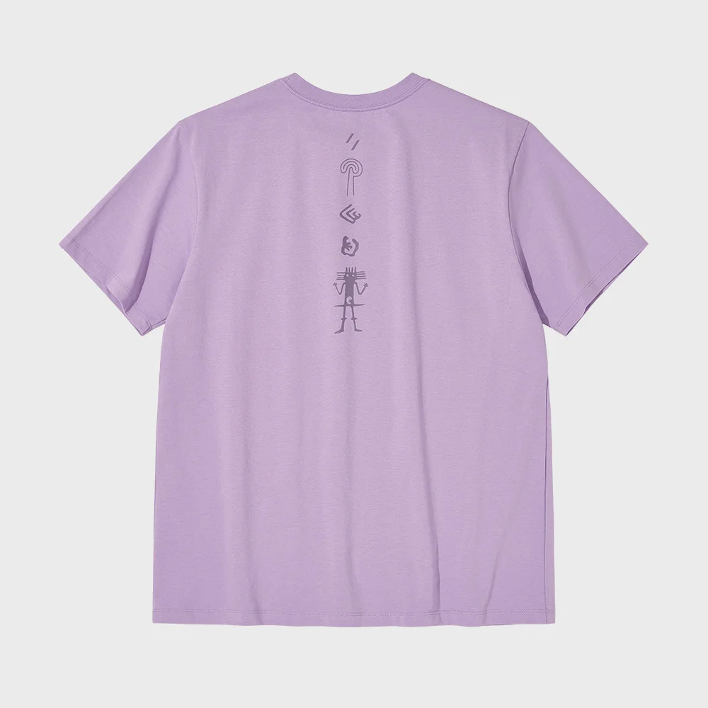 NAZCA VERTICAL SYMBOL T-SHIRT_LAVENDER