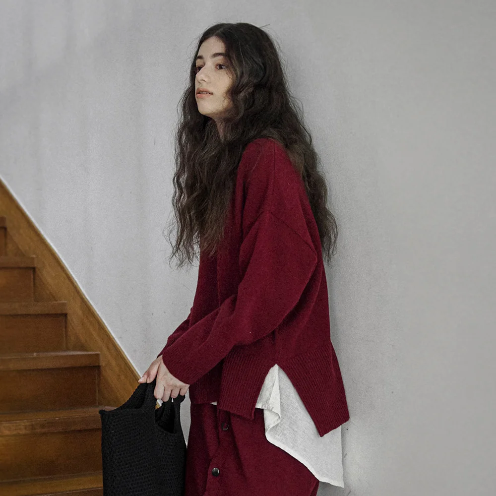 Wool Classic V-neck Pull Over