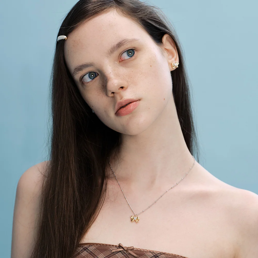 Tiny Ribbon Necklace_VH2412NE002M