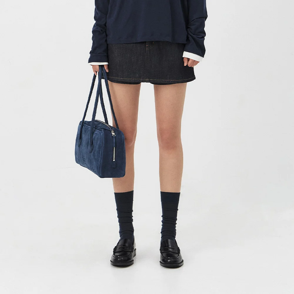 RAKE DENIM SKIRT-PANTS