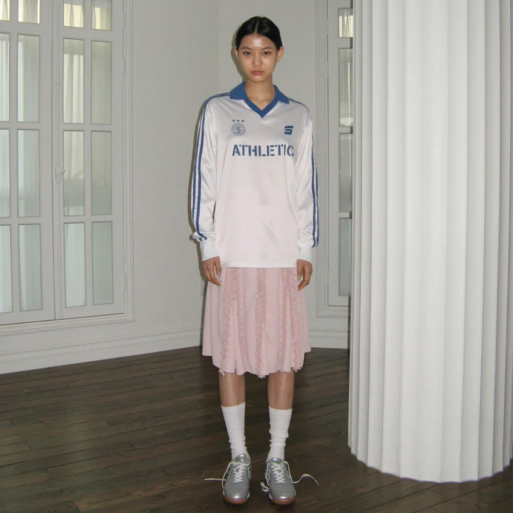Frill Midi Skirt (Baby Pink)