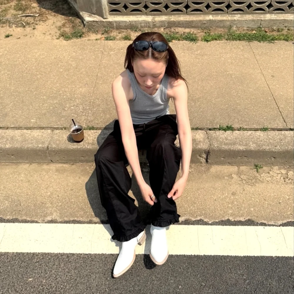 KENNY SLIM SLEEVELESS TOP / MELANGE GREY