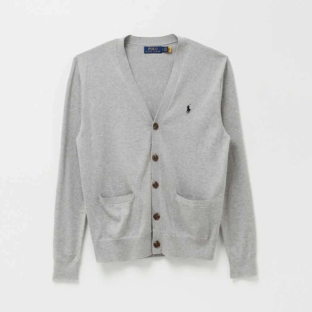 純棉 開衫 (GREY)