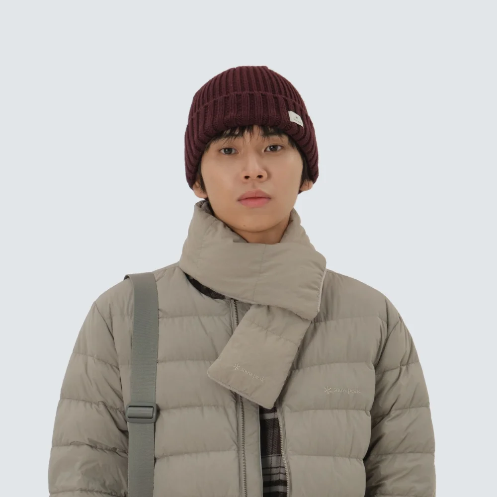 Land 輕量 Primaloft 羽絨外套 頸巾 Tan Gray (S25WUTWA12)