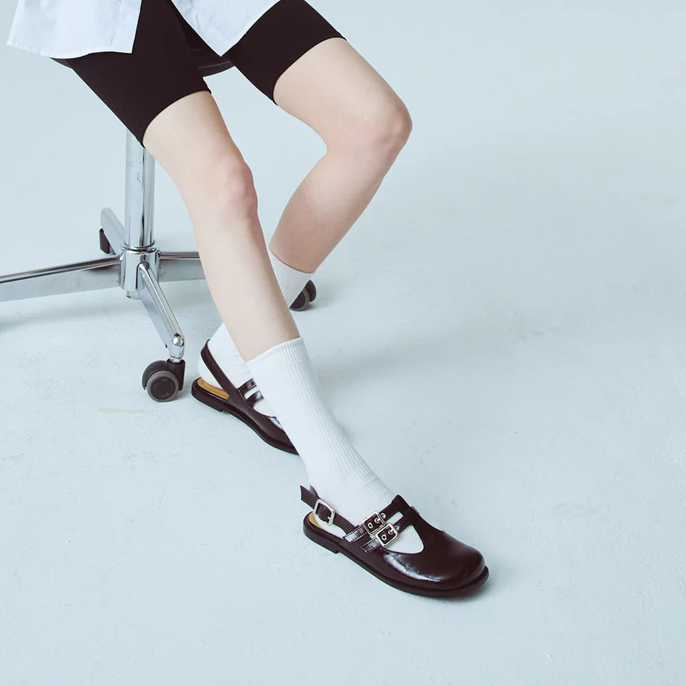 Batty slingback(Burgundy)