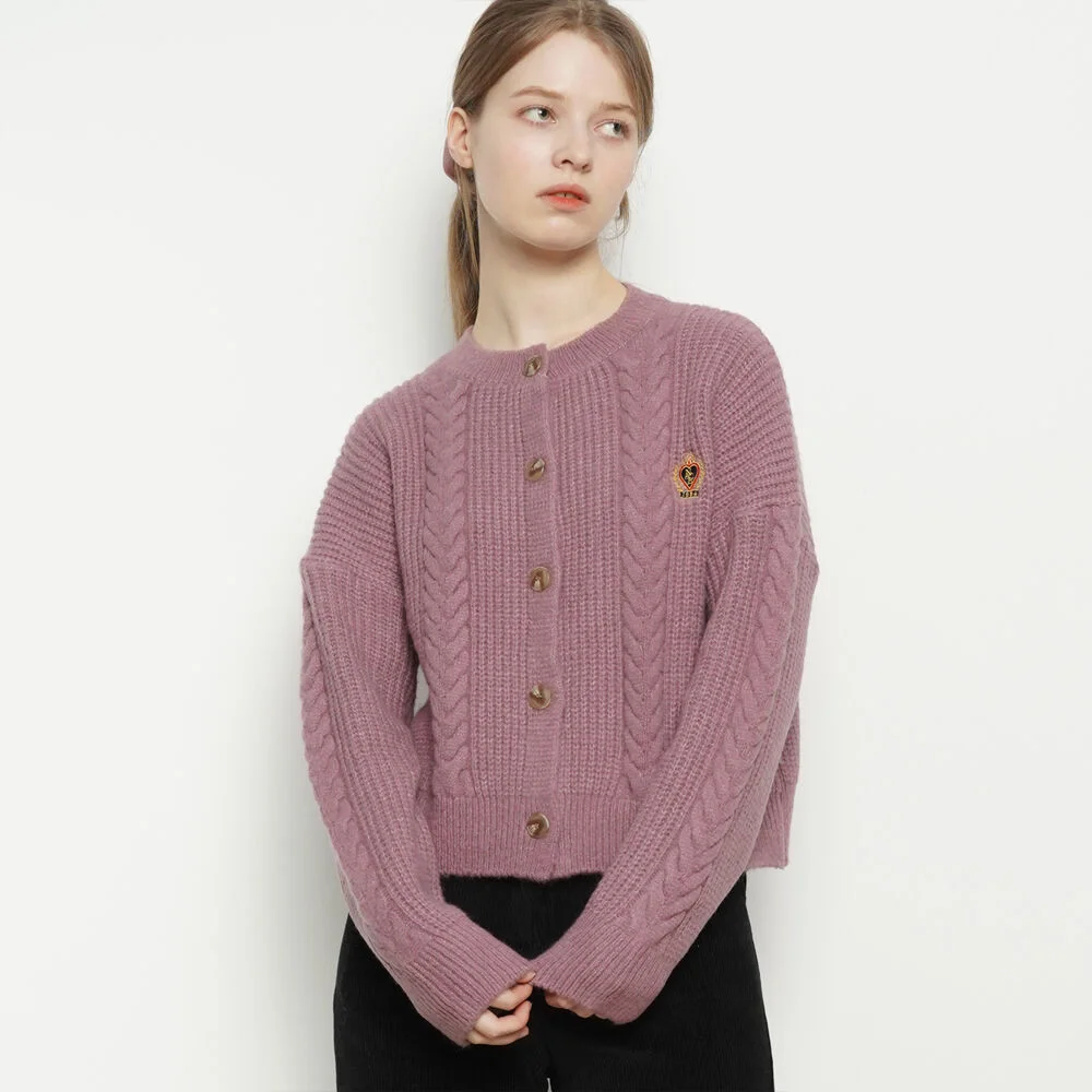W12 max twisted knit purple