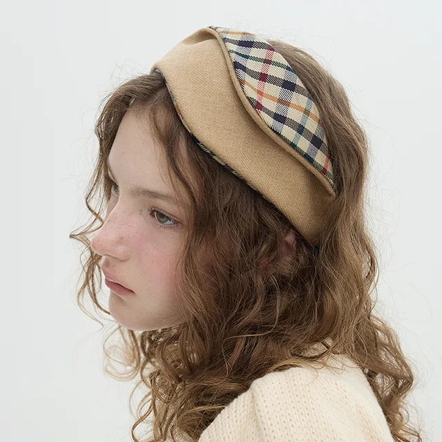 Folding Fascinator - England Check