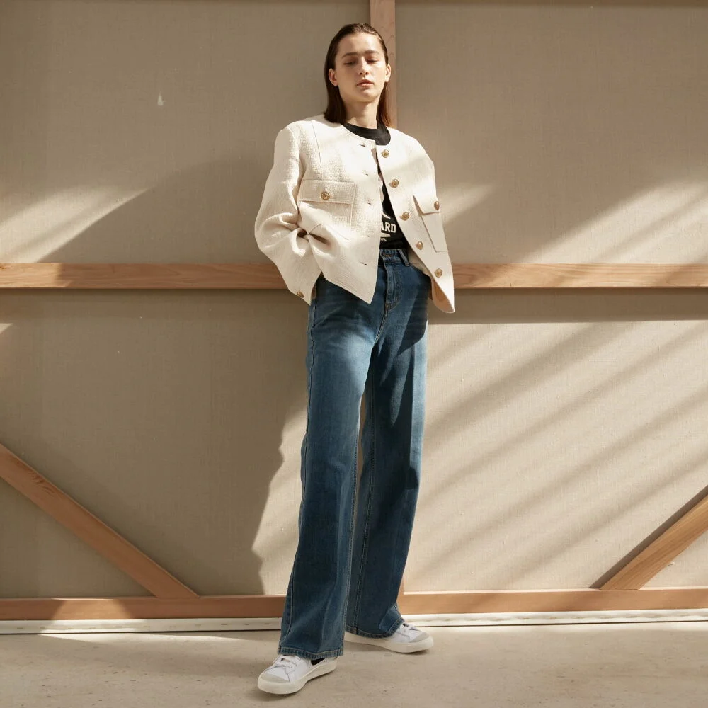 Pants Denim Vintage Retro Blue