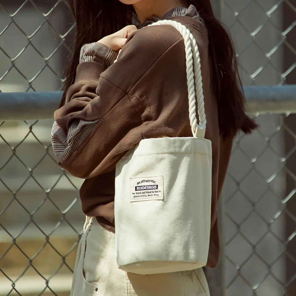 ROPE COTTON SHOULDER BAG (IVORY)