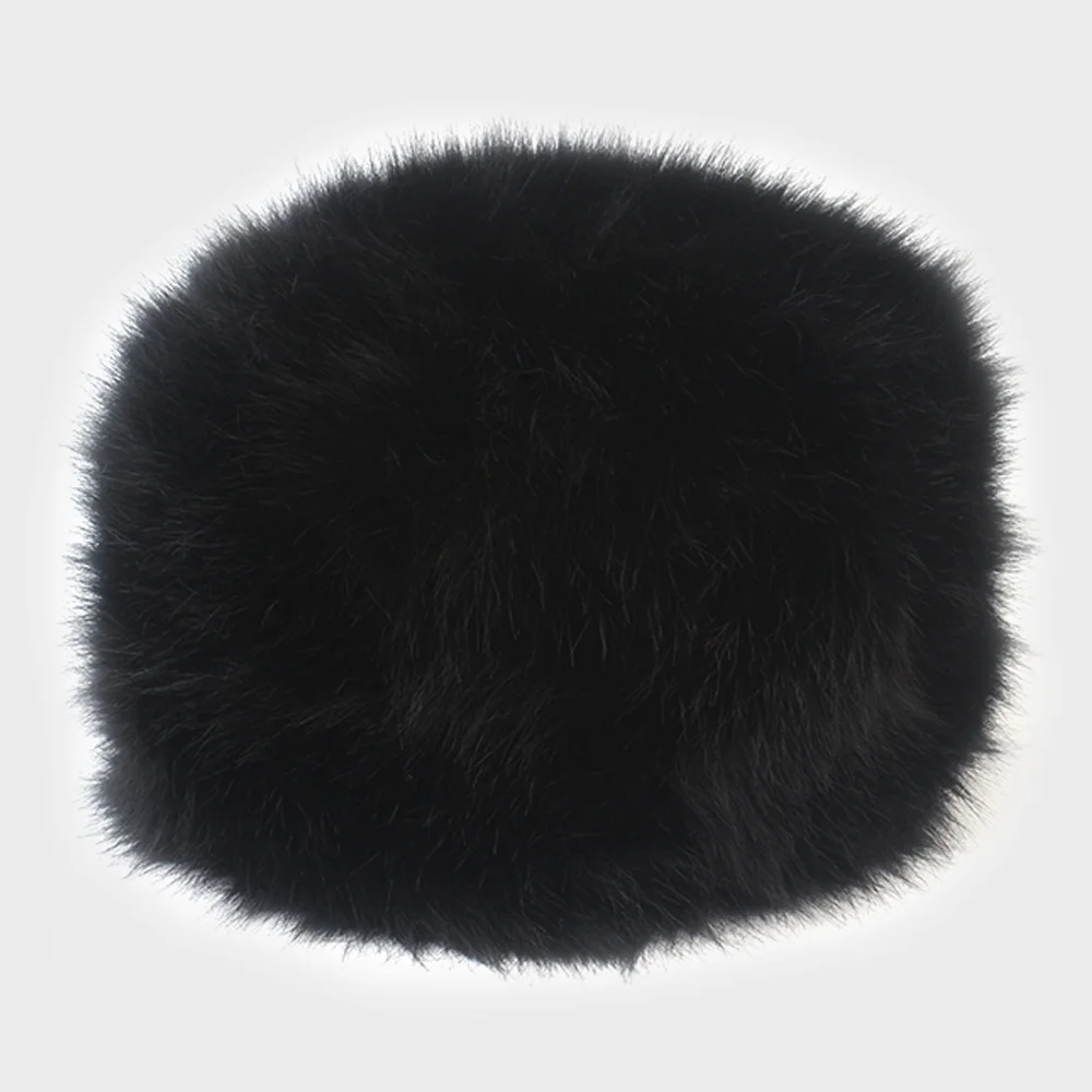 Eskimo Fur Black Bucket Hat 毛皮漁夫帽