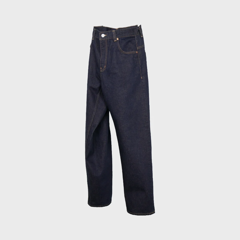 DOUBLE FACE DENIM 5-POCKET PANTS_YELLOW