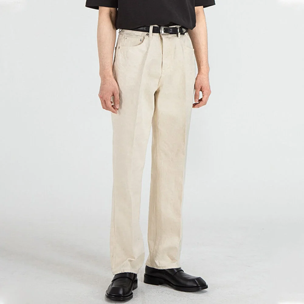 51007 HISHITOMO NATURAL CREAM JEANS