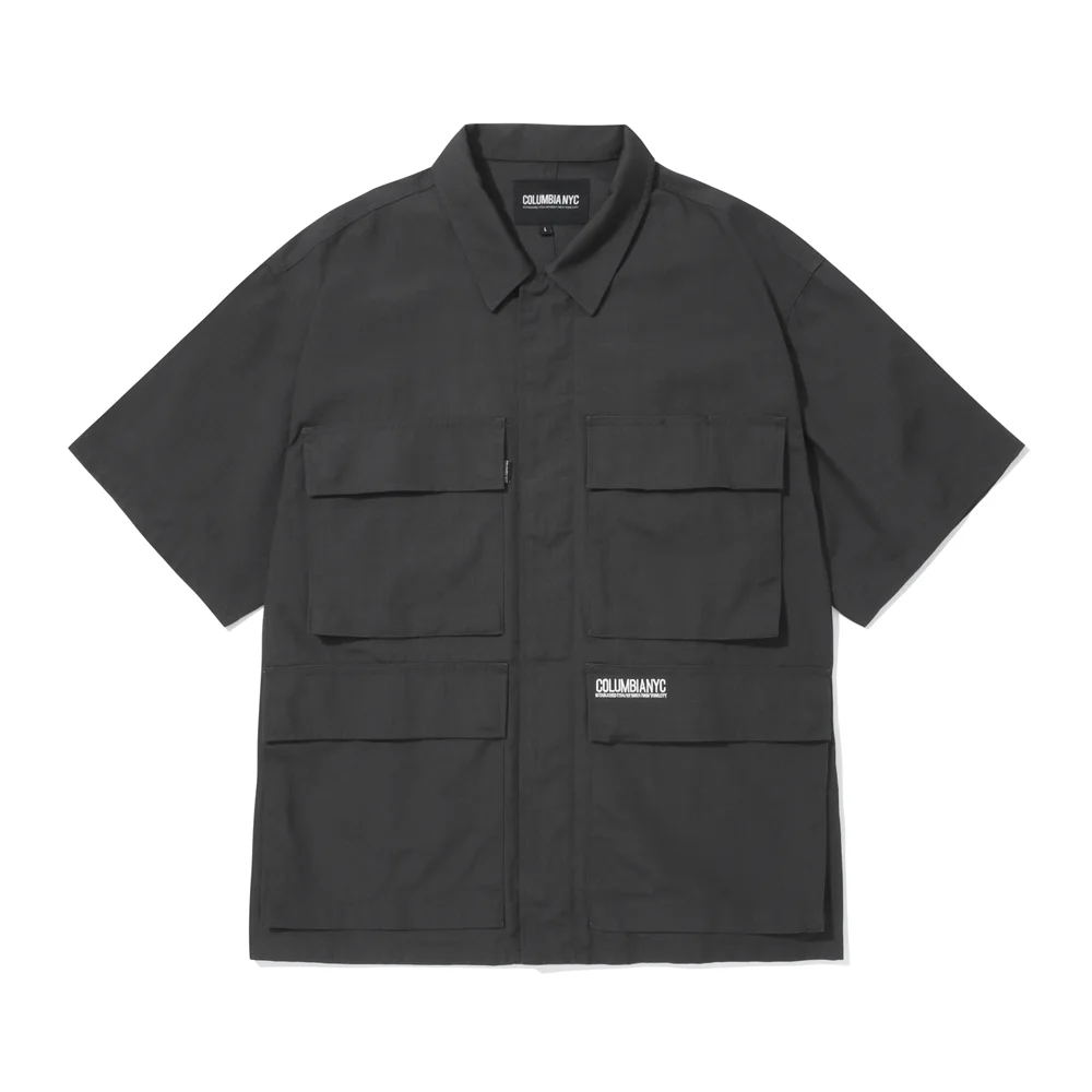 NYC BLACKSERIES UTILITY S/S SHIRTS JACKET 炭灰色