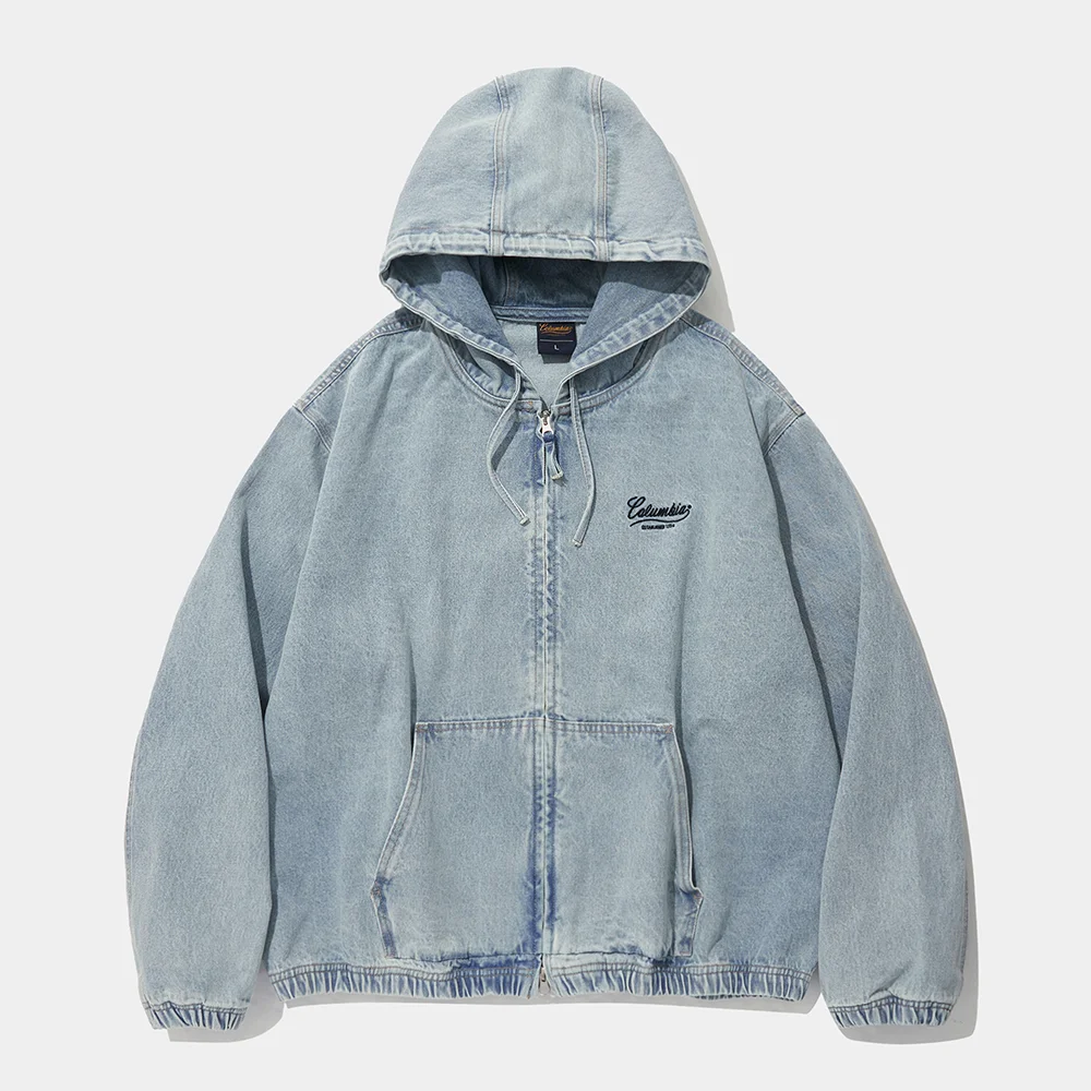 NY STREET TAIL DENIM ZIP-UP JACKET_LIGHT JEAN