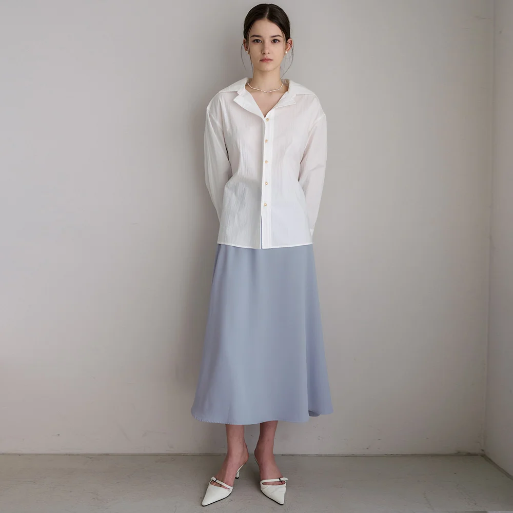 Laura Lightblue Flare Skirt