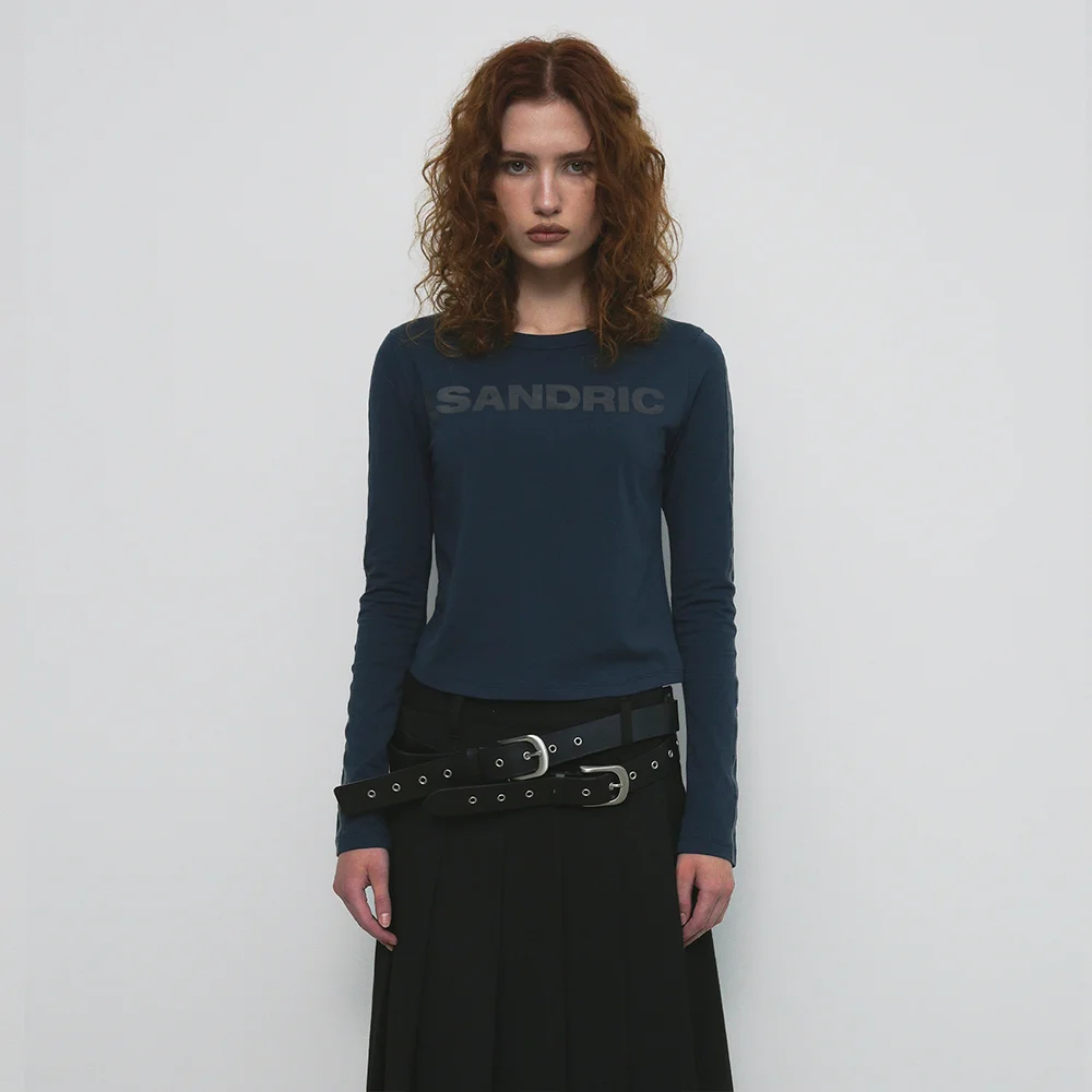 LINE LOGO T-SHIRT_NAVY