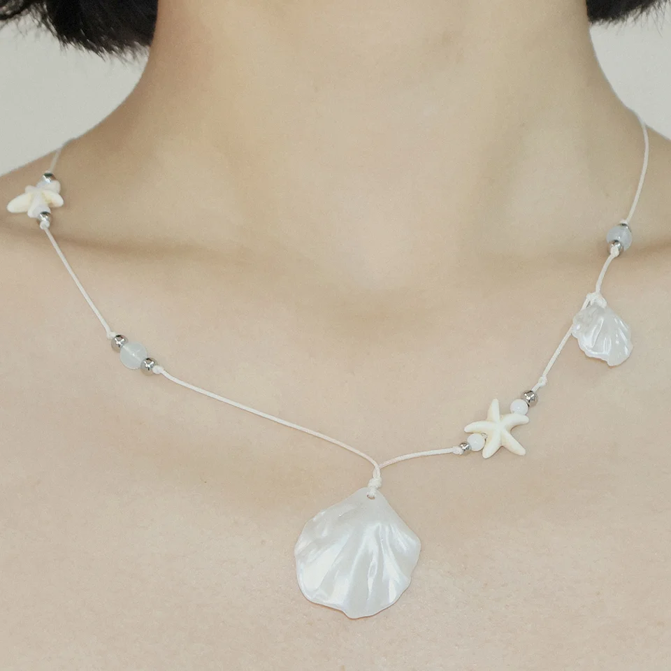 HANDMADE OCEAN STAR NECKLACE (IVORY)