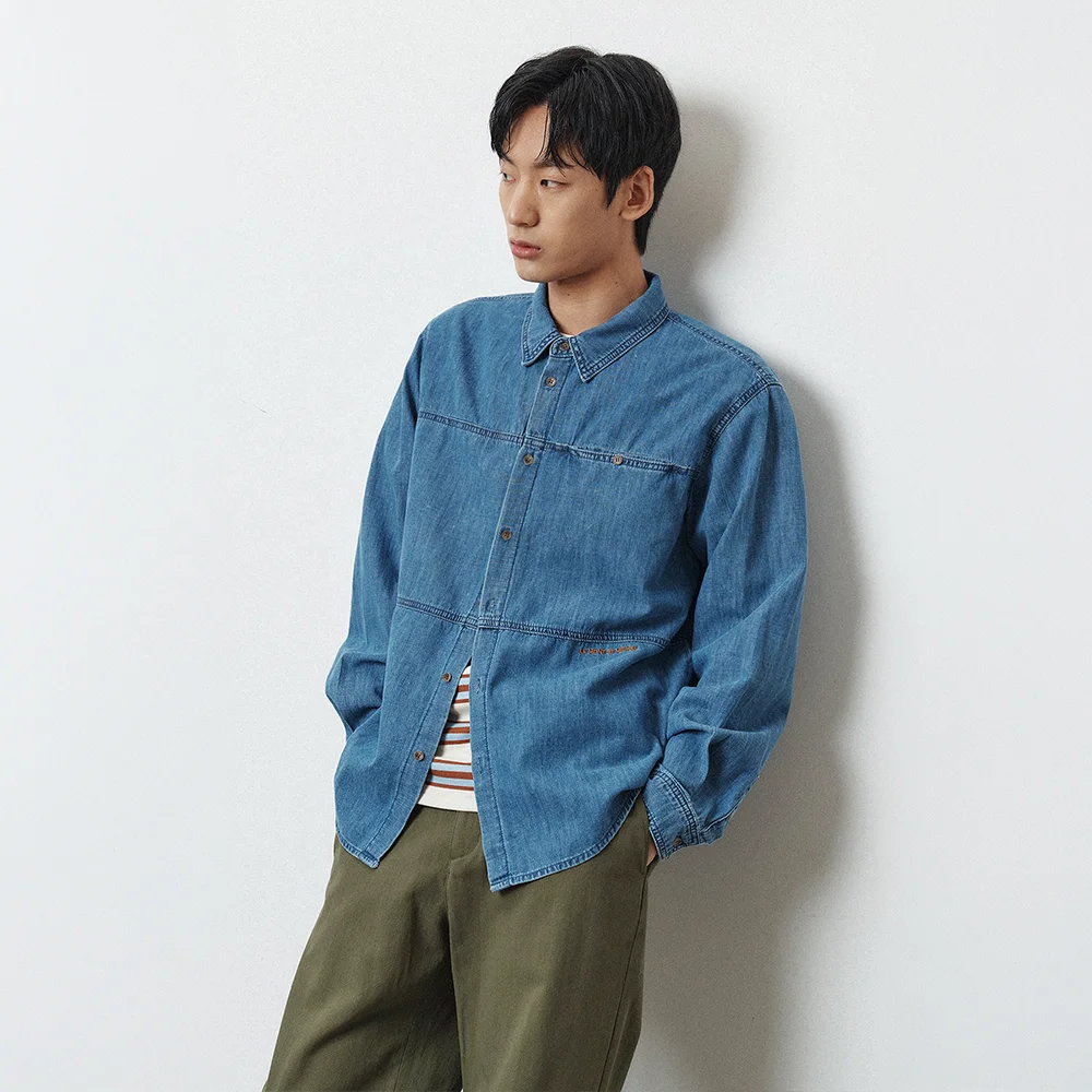 LMSM COTTON DENIM SHIRT