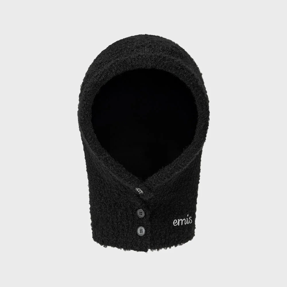 BUTTON BALACLAVA-BLACK