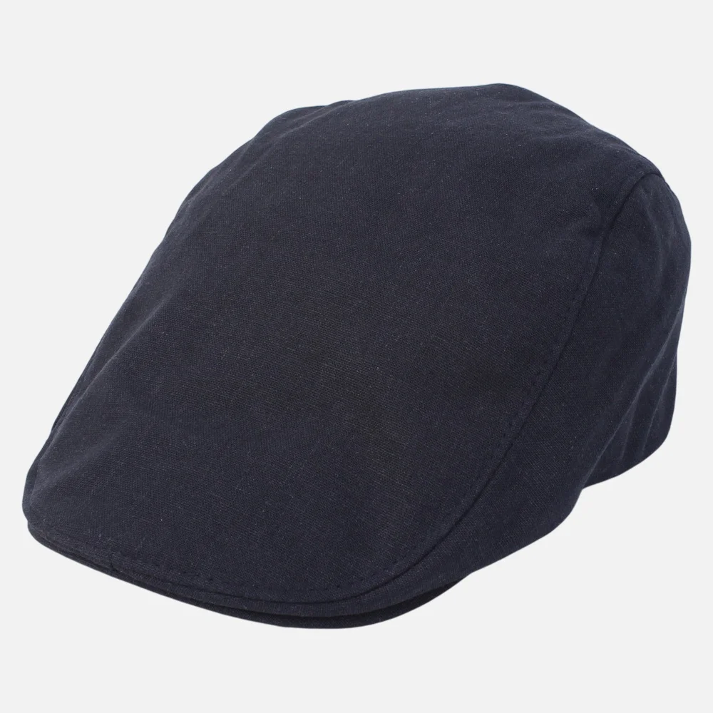 Simple Linen Navy Huntingcap 獵人帽