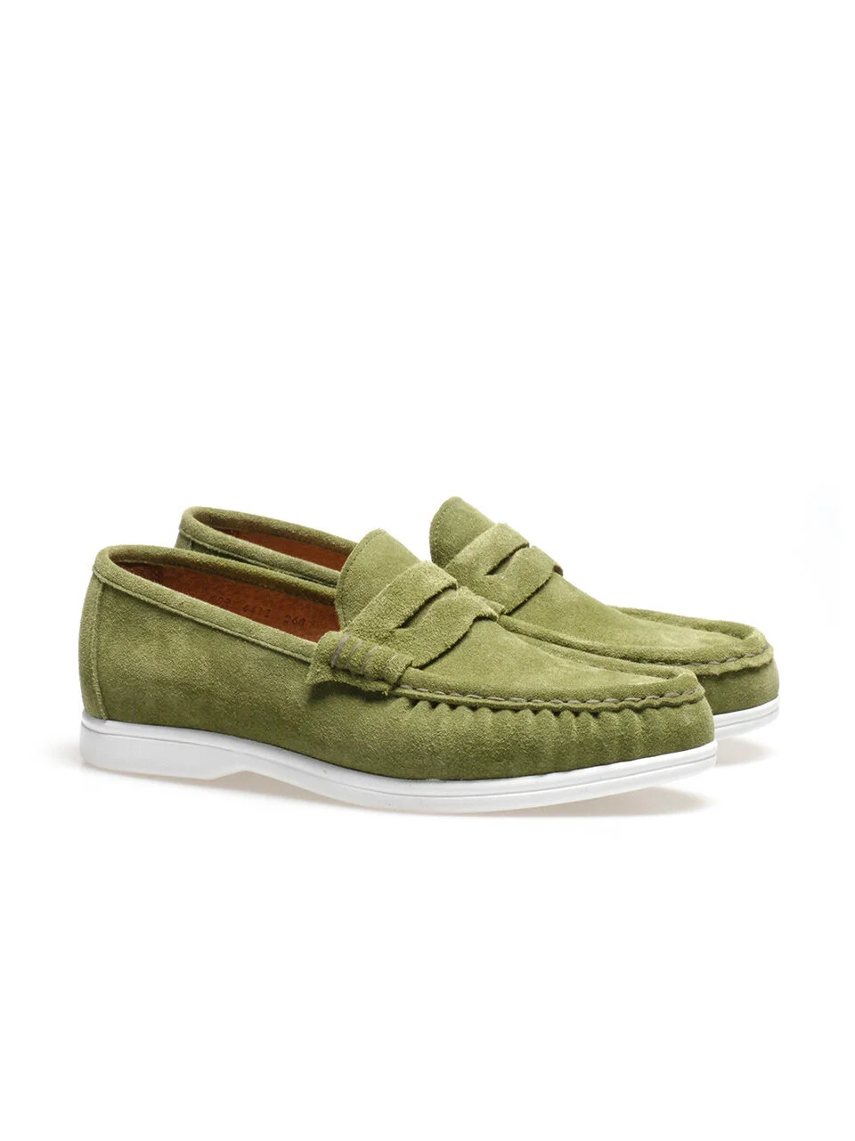 ALC4411W 度假 抽褶 樂福鞋_O.green suede