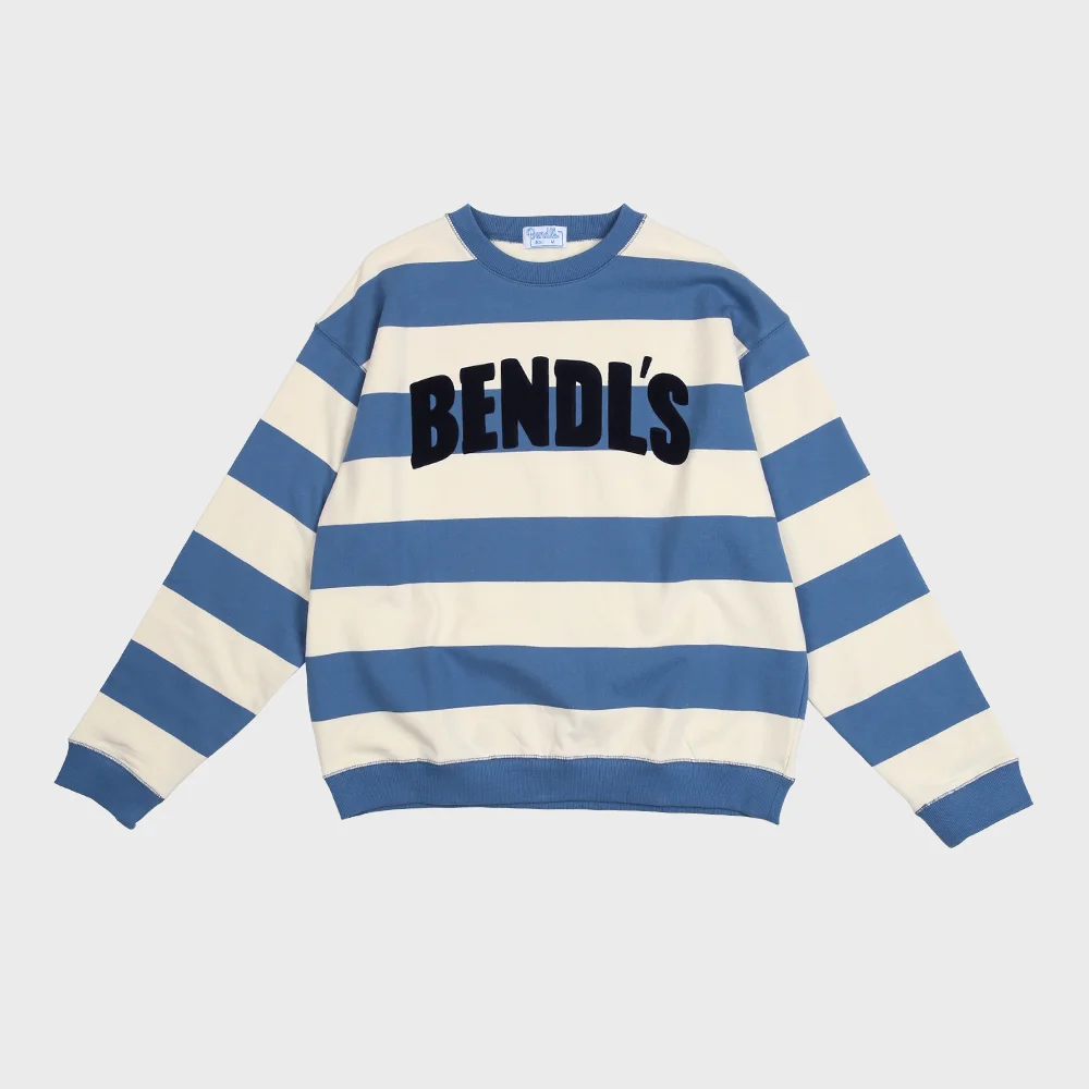 STRIPE SWEATSHIRTS -BLUE