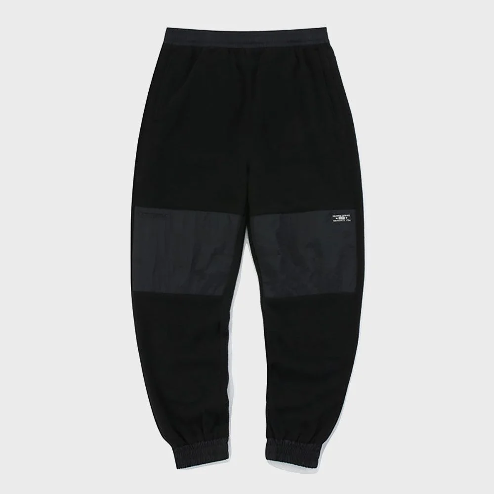 CU SIGNATURE LOGO FLEECE TECH PANTS 黑色