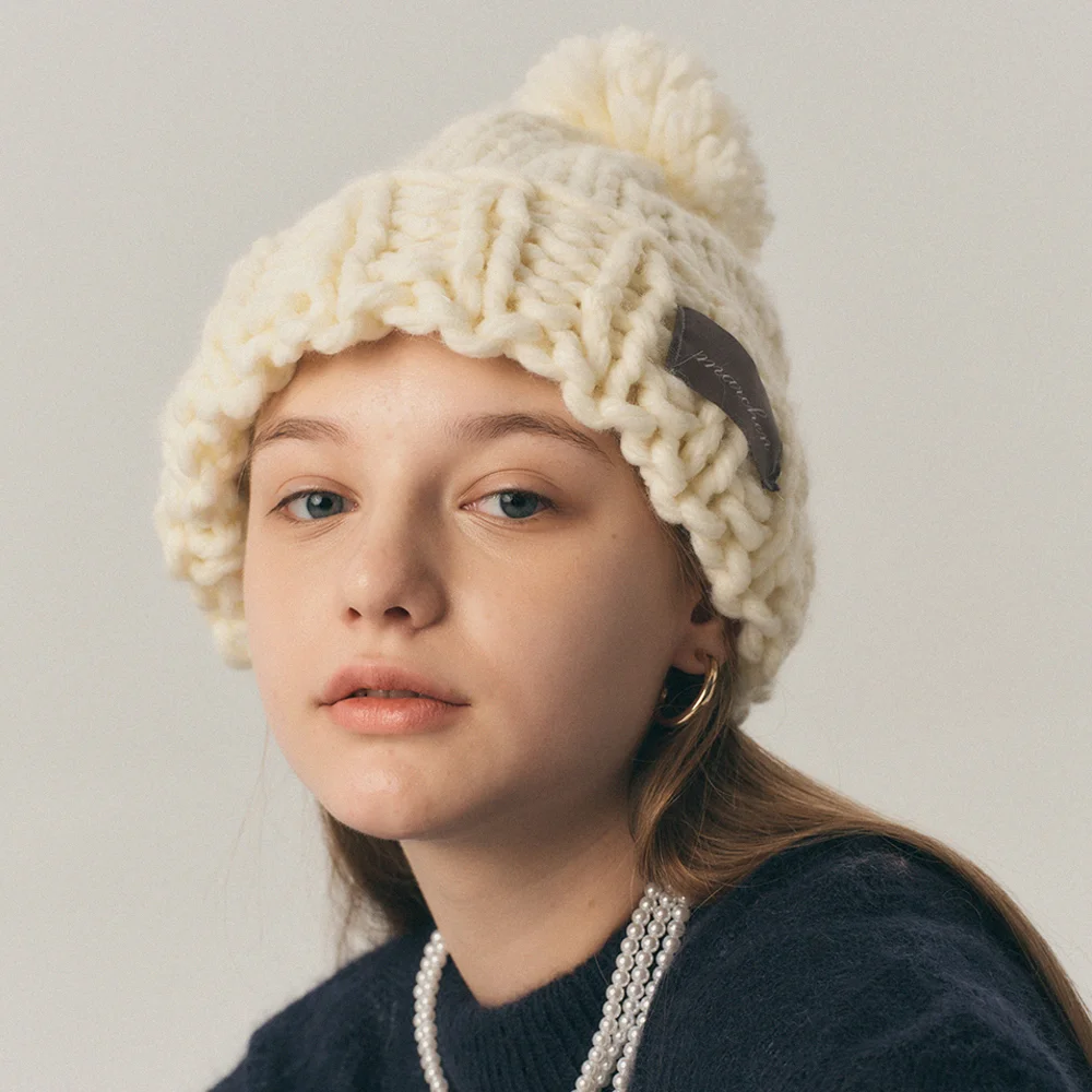 Loop knit chunky hat_6color