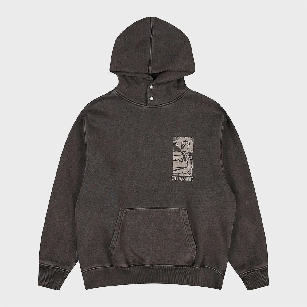 LIFE IS A JOURNEY HOODIE (BROWN)