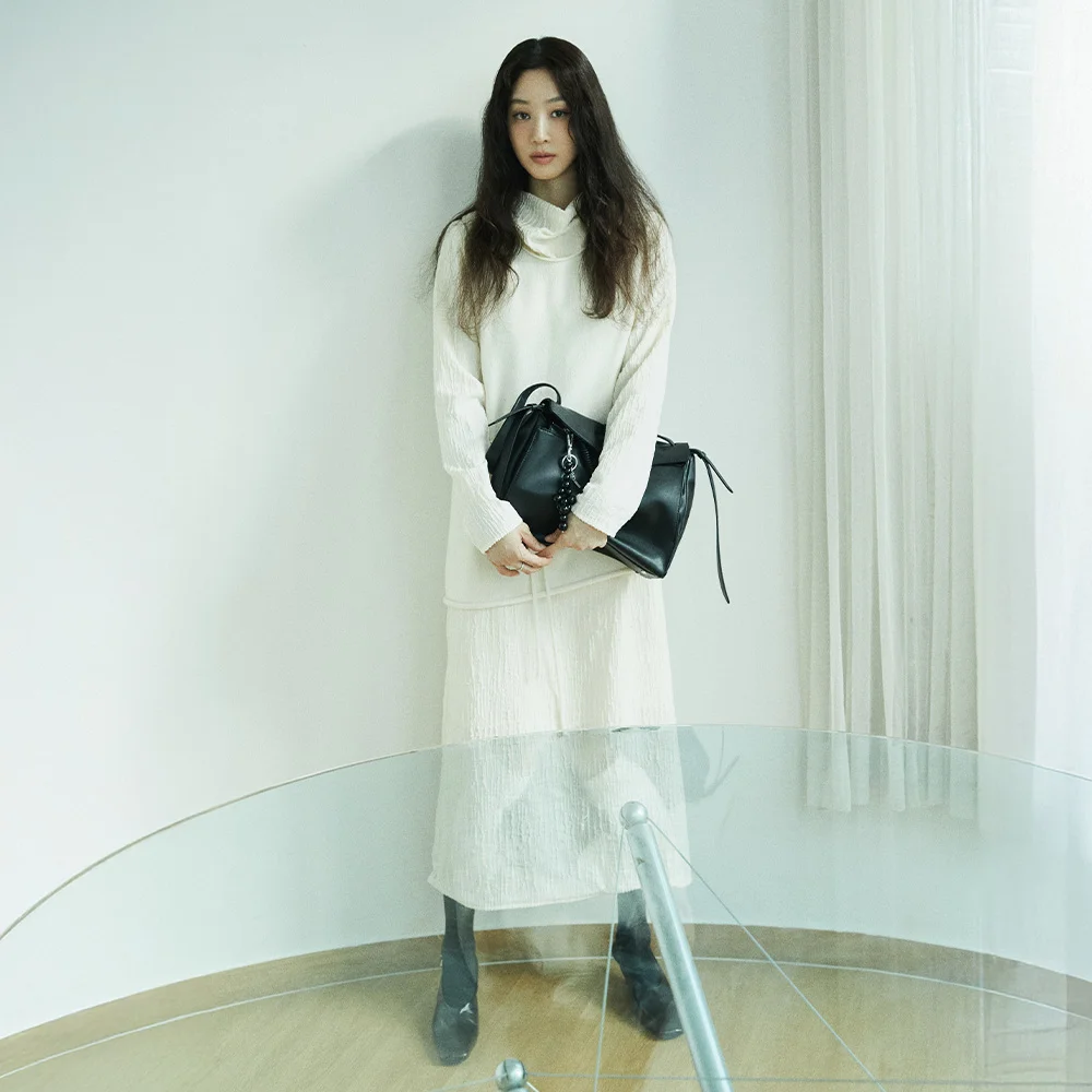 Crease Dress + Knit Top SS5WO434_2color