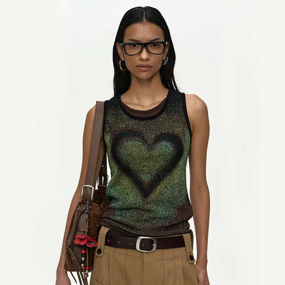 AIRBRUSH LOVE TANK TOP atb1477w(GREEN)