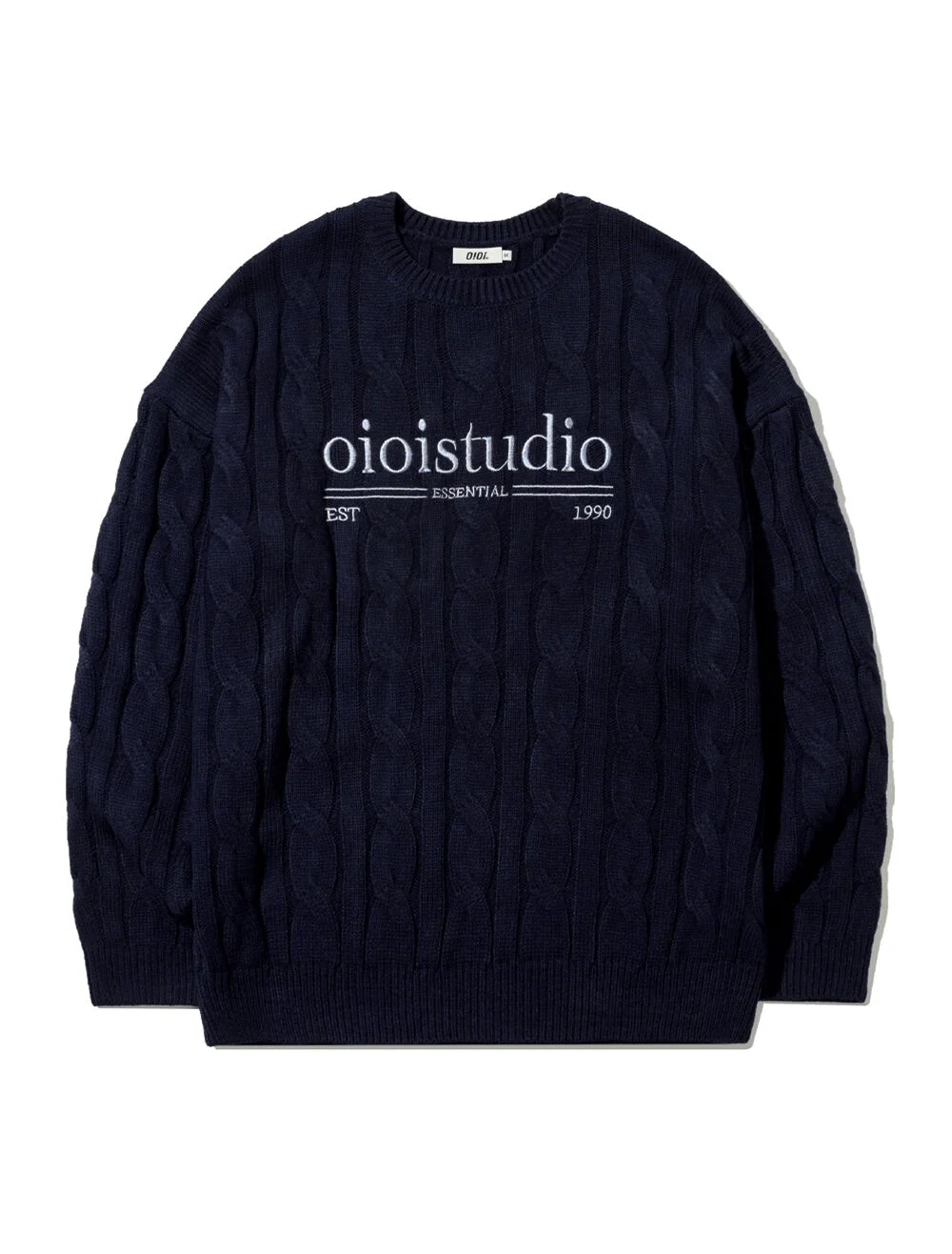 LAYERED LOGO CABLE KNIT