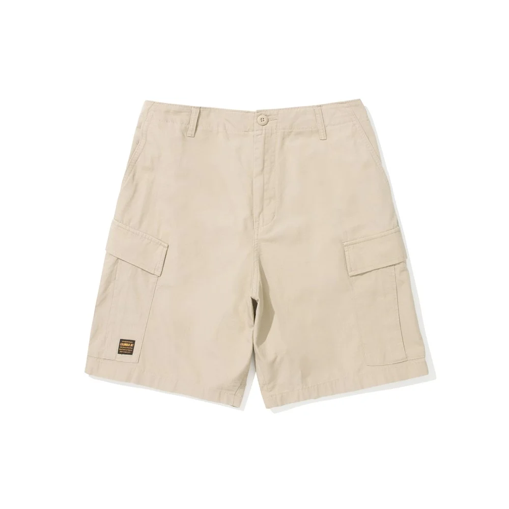M-LABEL LOOSE-FIT RIBSTOP POCKET SHORTS PANTS 經典米色