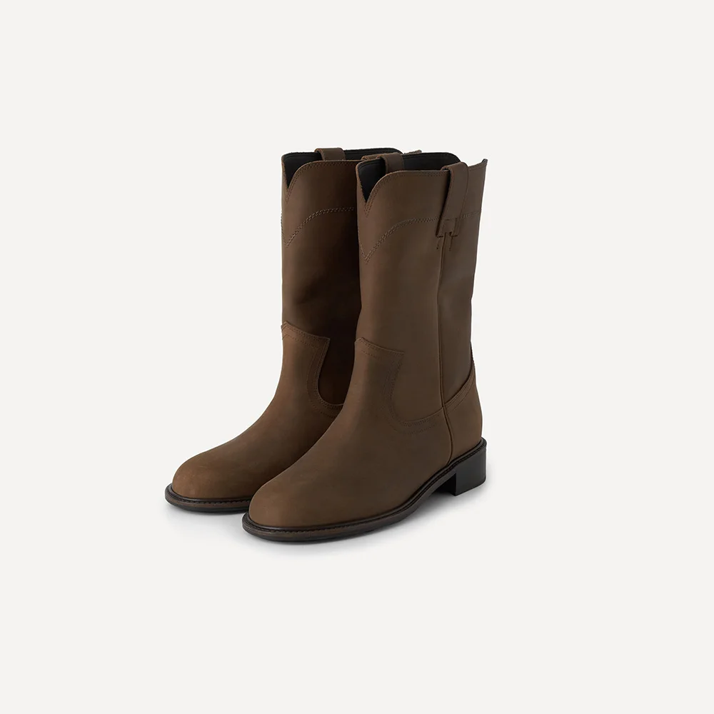 WEDNES HALF BOOTS (CHOCO)