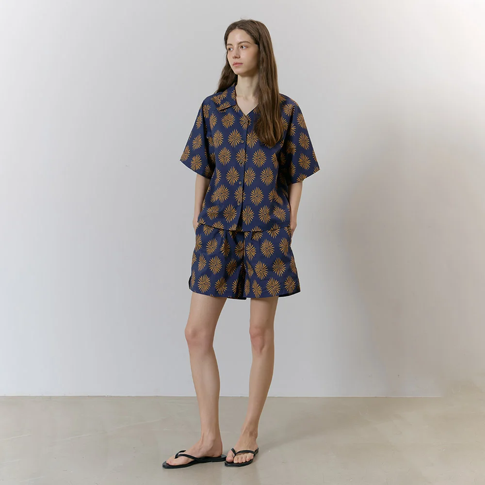BALI V-NECK SET_sunset navy