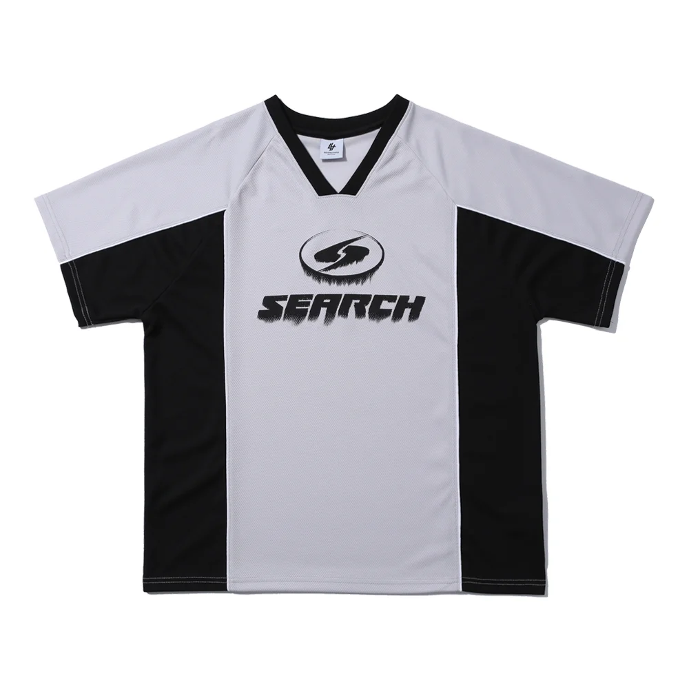運動 V領 Cool Jersey 短袖T恤 灰色