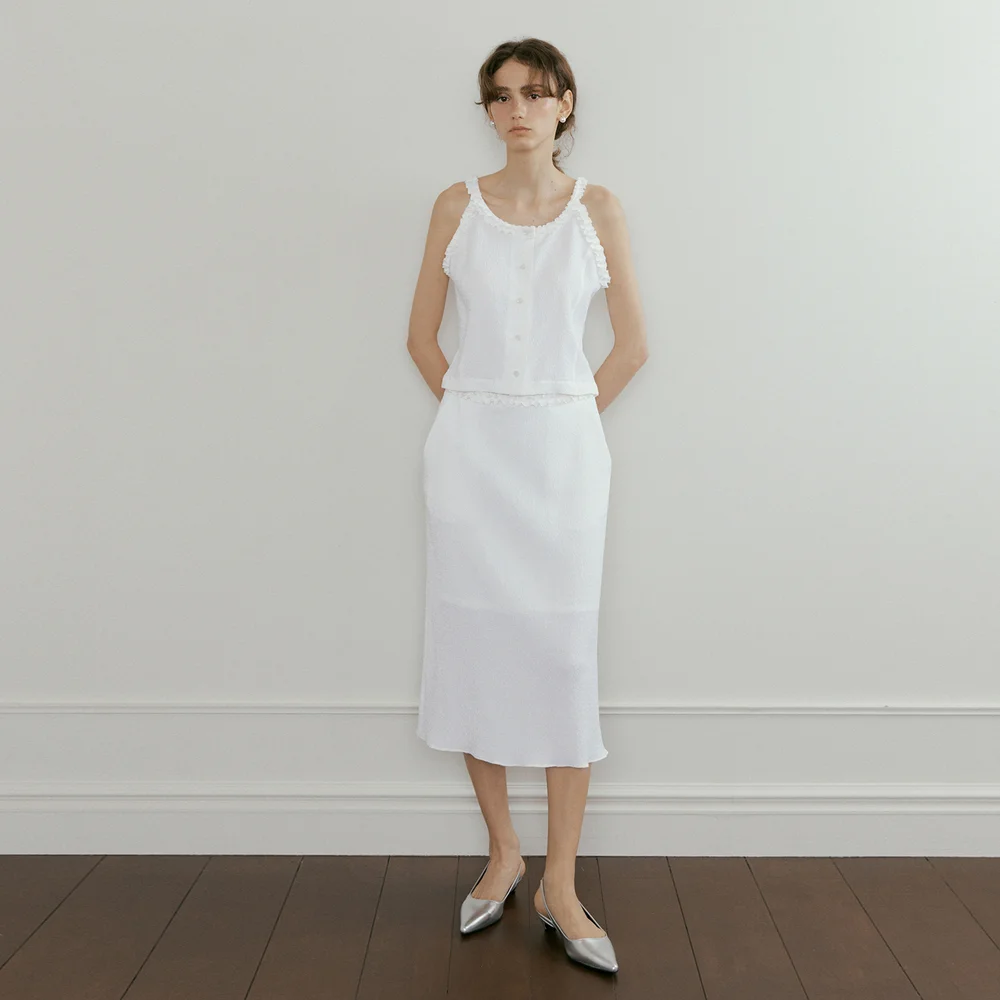 Shudder skirt Ivory