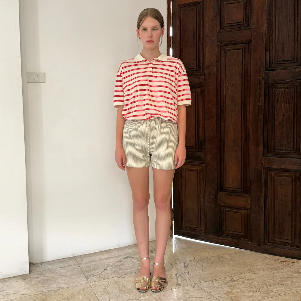 Basic Point Label Shorts (Lemon Yellow)