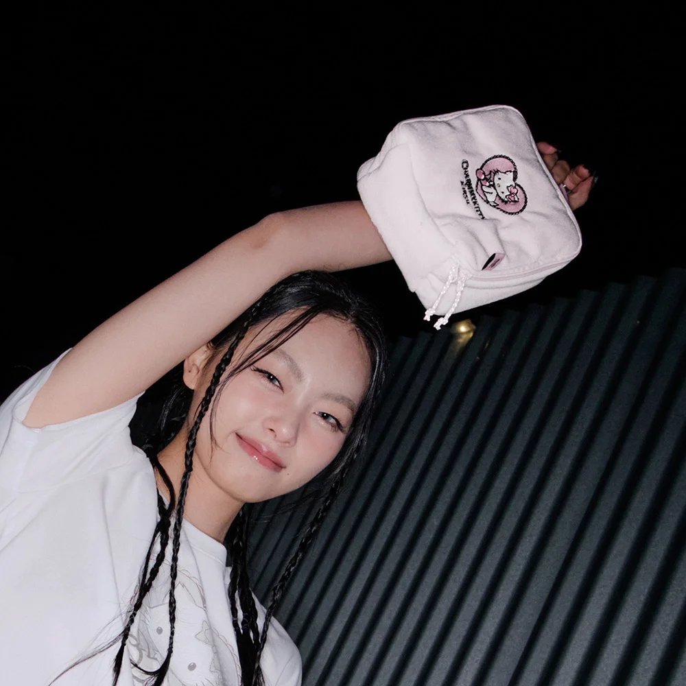 KIRSH X Charmmy Kitty 毛圈布 化妝袋