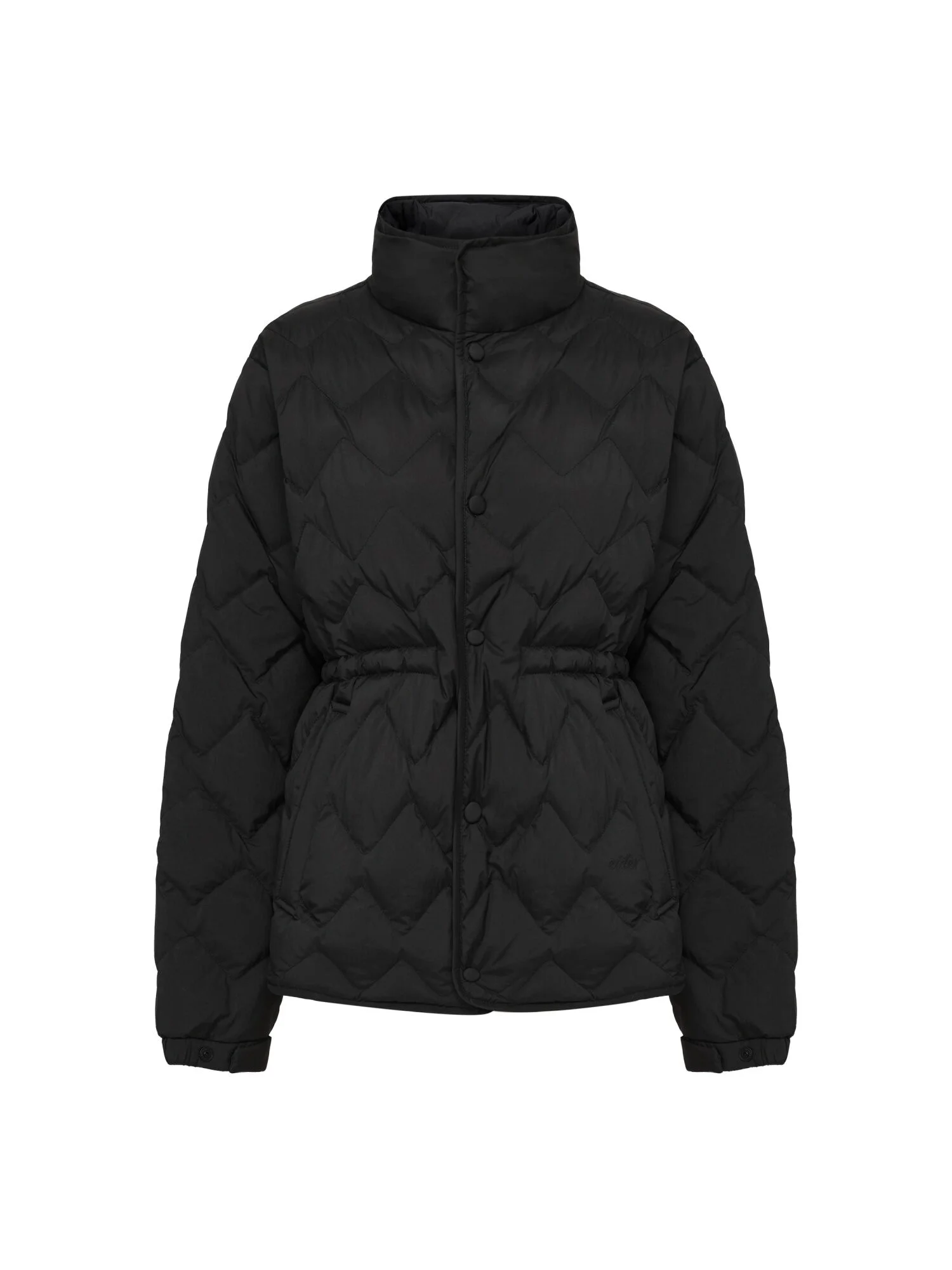 THERMOLOCK (Thermolock) 女裝 修身 混紡 中等 羽絨外套 外套_Black_DWU26544Z1
