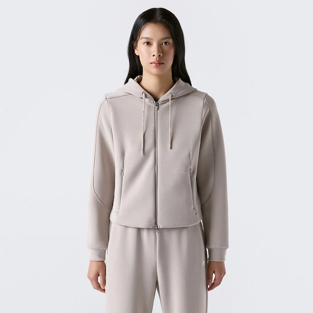 女裝 莫代爾 流線 連帽款 運動服 外套 SR322PFT81