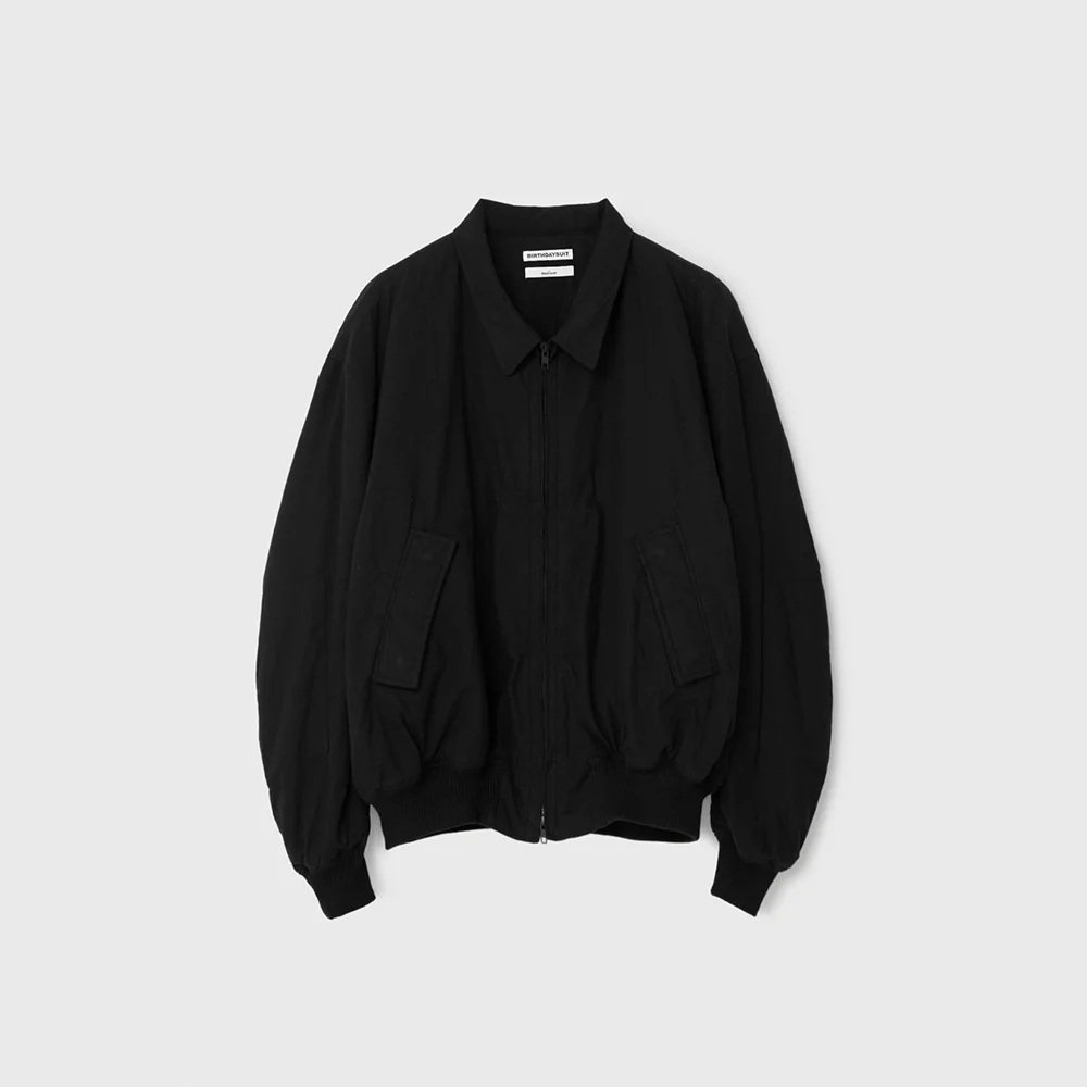 COTTON FLANNEL TANKER JACKET (BLACK)
