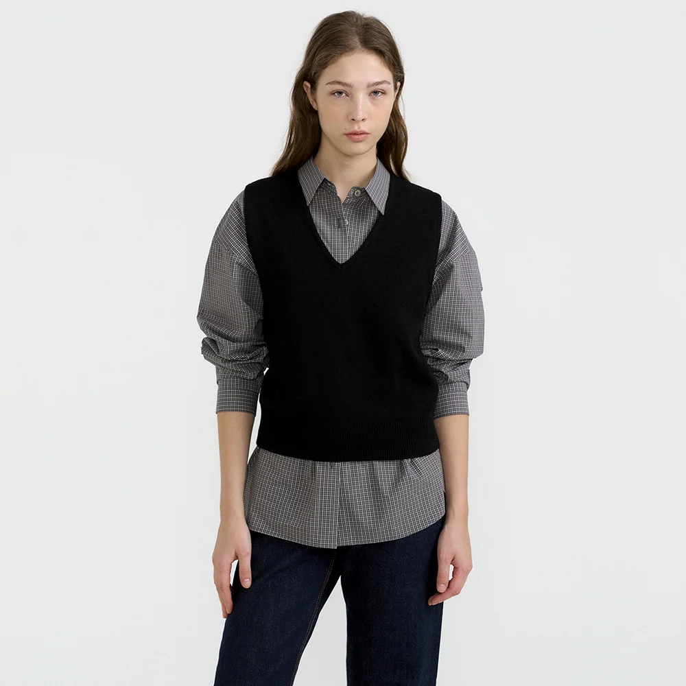 Classic V-neck Vest (3color)
