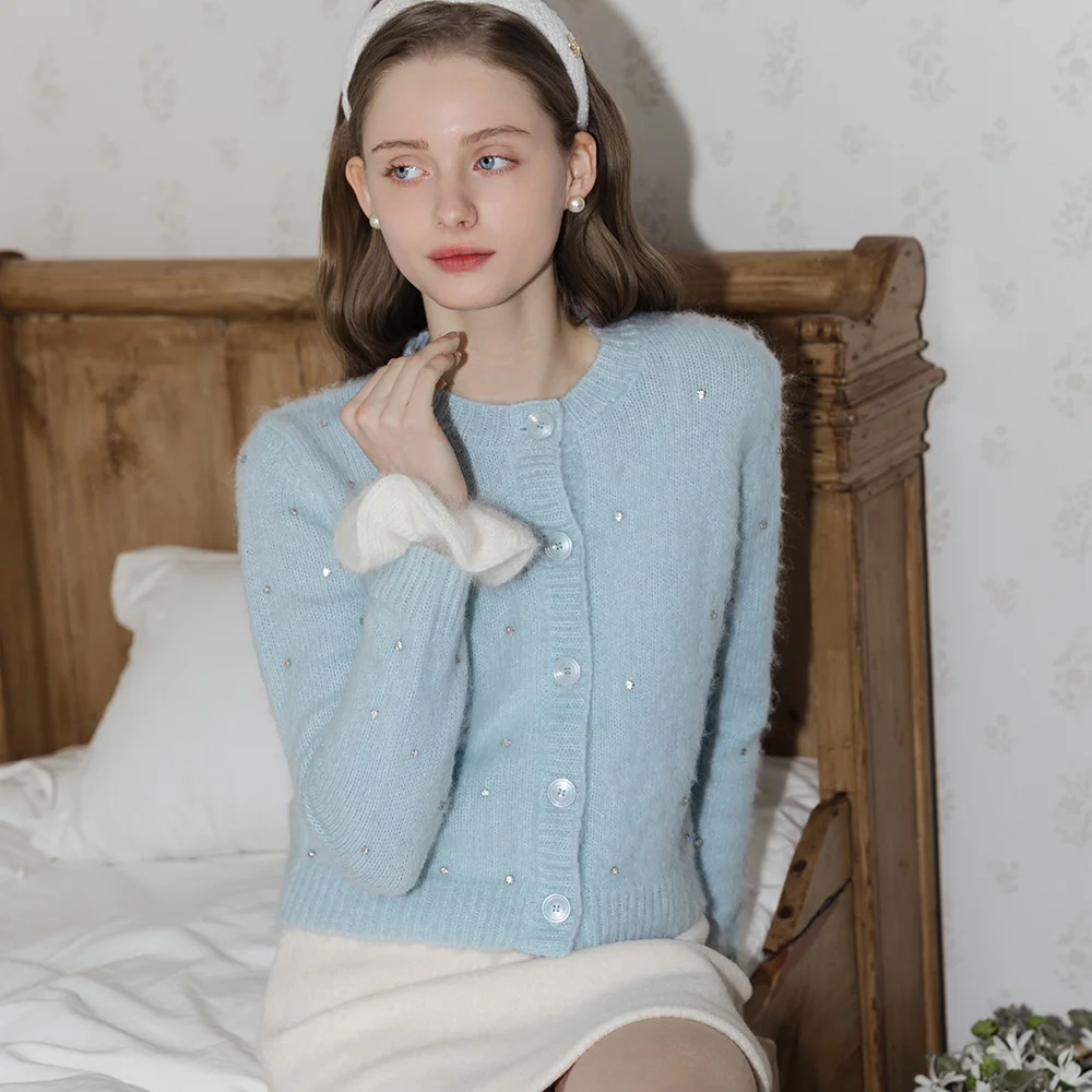 Bijou Mohair Blue Cardigan