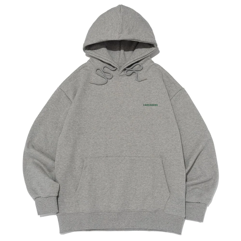 ESSENTIAL LOGO OVER HOOD T-SHIRT (GRAY)
