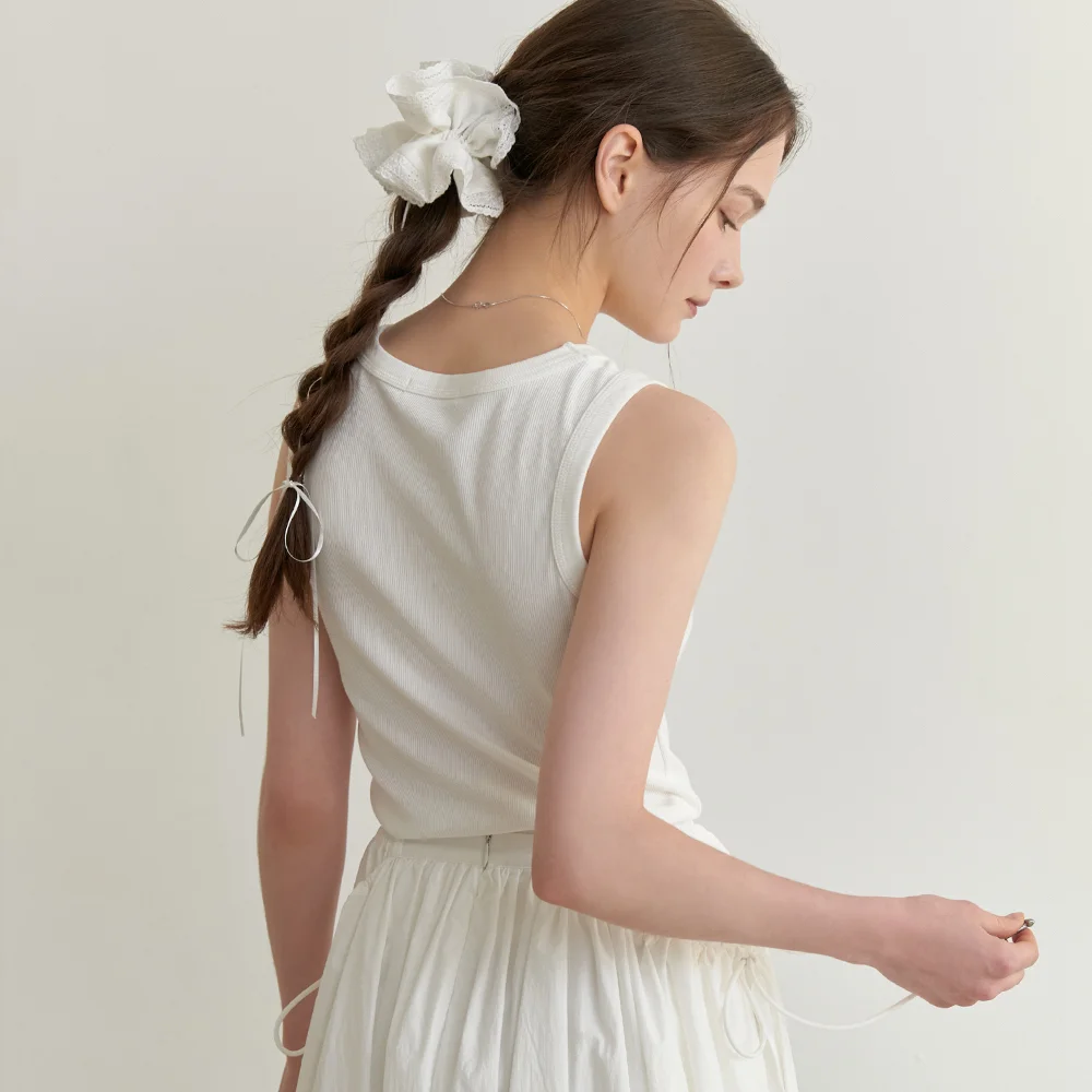 Minimal sleeveless (ivory)