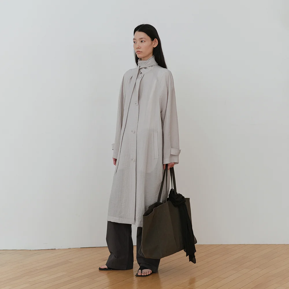 SHEER BELT TRENCH COAT