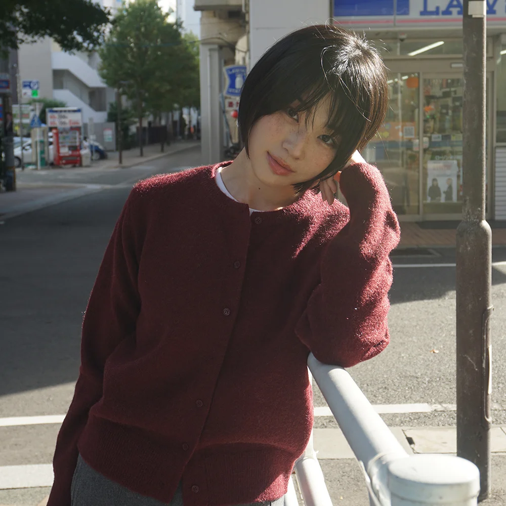 柔軟 CHELL 圓領 開襟外套 (woman)